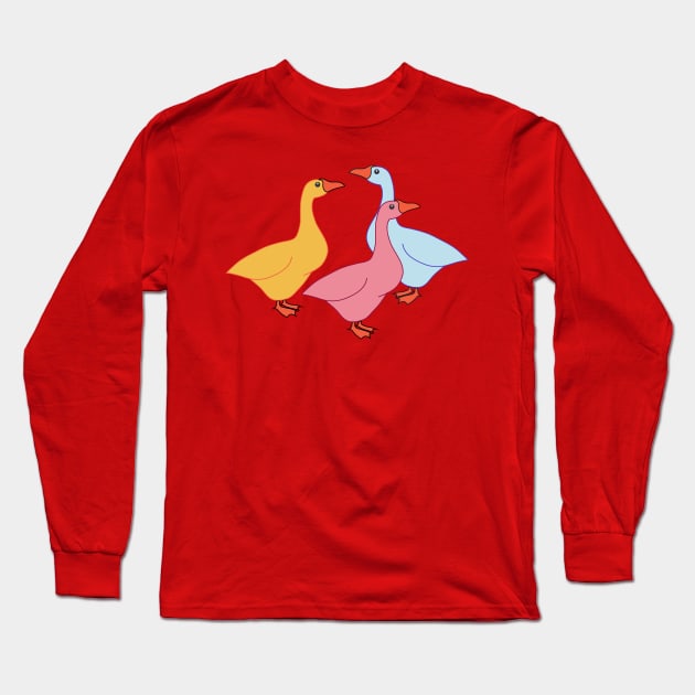 Geese Long Sleeve T-Shirt by RedCat